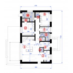 Olszany  pasywny 153,26m2