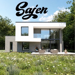 "Sajen"- nowoczesny pasywny dom w stylu modern