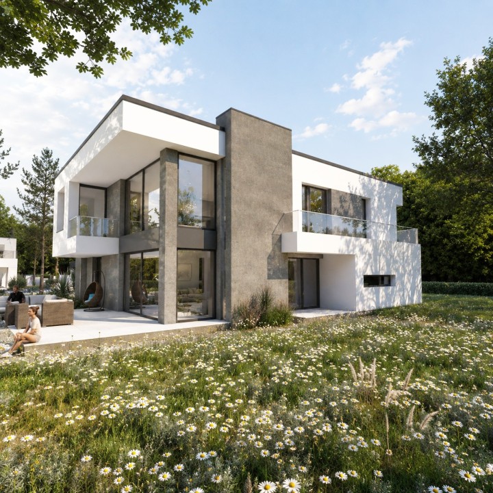 "Sajen"- nowoczesny pasywny dom w stylu modern