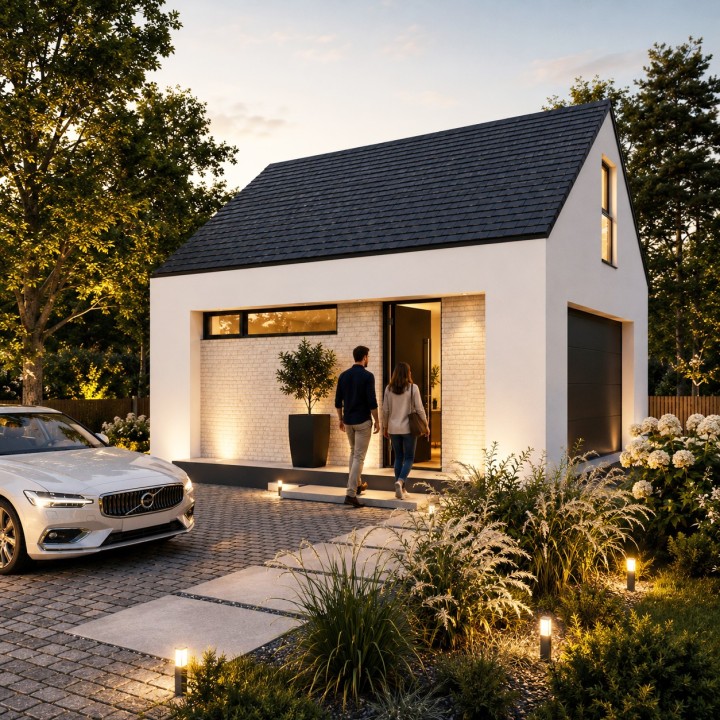 Kio - projekt domu na zgłoszenie 70m2