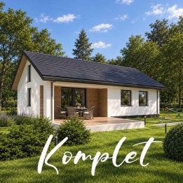 "Komplet"- kompaktowy projekt domu