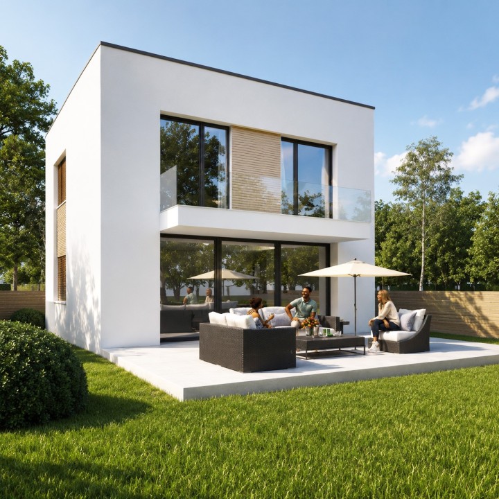 Kostka  - projekt domu na zgłoszenie 70m2